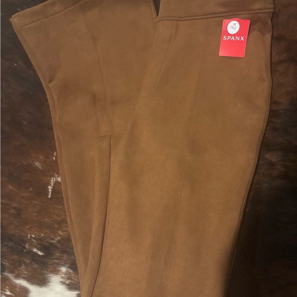 Spanx Women Faux Suede Flare Pants